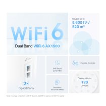 TP-Link Deco X10 AX1500 Sistema Mesh Wi-Fi 6 de Doble Banda Pack de 3