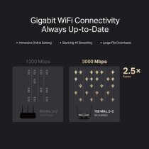 Mercusys MR80X Router AX3000 Wi-Fi 6 de Doble Banda Gigabit