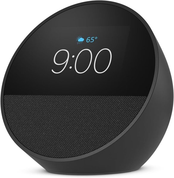 AMAZON ECHO SPOT (2024) RELOJ INTELIGENTE ALEXA WIFI BLUETOOH COLOR NEGRO